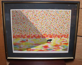 Paul Seibel Limited Edition Lithograph, Bull Ring 76/260