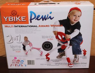 YBike Pewi 2 In 1 Walking Buddy And Ride On New In Box