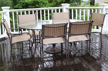 Brown Jordan Patio Set Includes An Oval Table And 6 Chairs