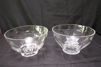 Pair Of Villeroy And Boch Classical Style Crystal Bowls