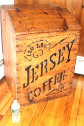 Large Rustic Jersey Coffee Grain Handmade Coffee Box / Made From Reclaimed Photo View  Cards Wood Box - Gr