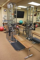 Vintage Universal Fitness Gym Power Park 5 Station Gym With Weight Stack In Excellent Condition