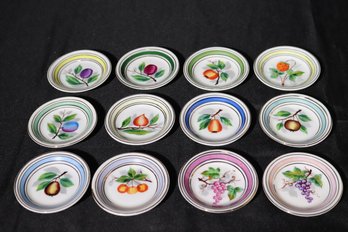 Set Of 12 Tiny Victoria Czechoslovakia Berry Bowls 3