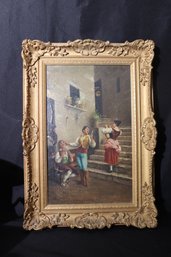 Framed Painting Signed By The Artist On Board