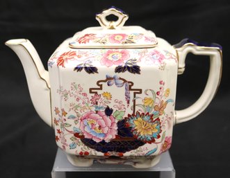 Vintage Masons Brocade Hand Painted Floral Kettle 13183340