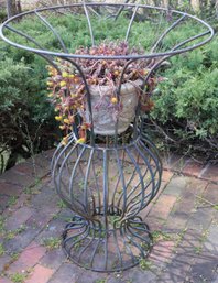 Ornate Wrought Iron Garden Planter Stand/basket