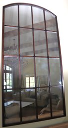 Industrial Style Antiqued Metal Paneled Mirror Measuring Almost 7 Ft. Tall.