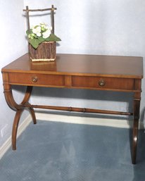 Vintage Drexel Consulate Wood Writing Desk Well-made Piece