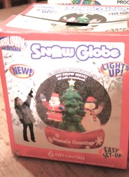 Large 6-foot Air Blown Inflatable Snow Globe