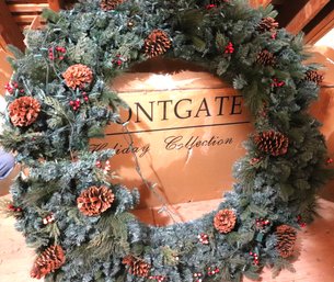 Frontgate Folding Wreath Approximately 60-inch Diameter Includes Box