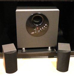 MTS Subwoofer Model Number Hts-3200 / Includes 3 Speakers , Jamo Center Speaker.