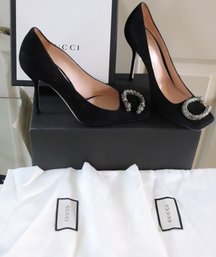 Gucci Dionysus Ladies Black Leather Shoes With Original Box Sze. 39.