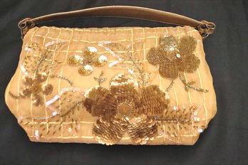 Vintage Handcrafted Beaded And Sequin Bag