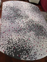 Custom Made Edward Fields Wool Area Rug Archive Edition Terra Pattern Having A Raised Dot Pattern Andcurved