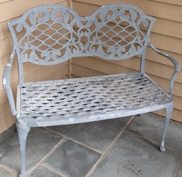 Ornate Cast Aluminum Garden Bench