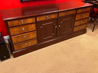 Mahogany Office Credenza Cabinet With Loads Of Storage