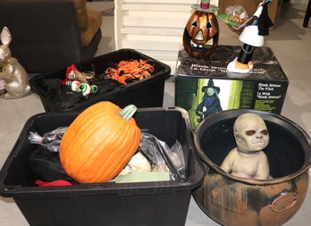Assorted Halloween Decorations As Pictured