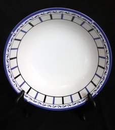 Christian Dior Rayure Porcelain Bowl 9.25 Inches Round