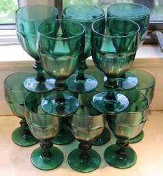 Green Glassware - 12 Glasses