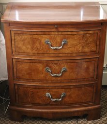 Drexel Furniture 3 Drawer Nightstand With Pull Out Shelf.