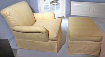 Cozy And Comfortable Custom Accent Chair With Ottoman By Norton Upholstery