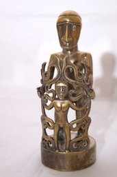 Vintage Papua Barat Metal Art Sculpture