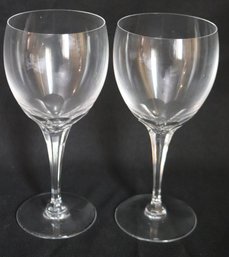2-piece Lalique Tuileries Cabernet Wine Glasses, Stemware 7.5 Inches T