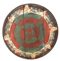 Vintage/antique Hand Painted Circular Game Board