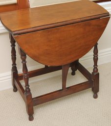 A Colonial Style Drop Side Table Measuring.