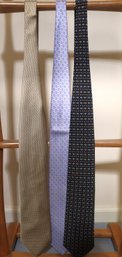 Collection Of Designer Silk Ties Includes Brioni