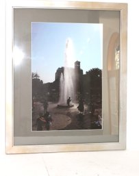 Framed Fountain Photography Art