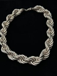 STERLING SILVER 20' LARGE LINK ROPE CHAIN NECKLACE