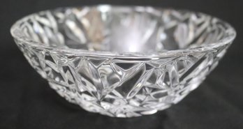 Tiffany And Co Rock Cut Crystal Bowl 6 Round.