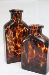 Hand Blown Glass Decanter Decor With Pattern
