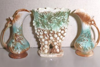 Vintage Mccoy Art Pottery Includes Pitchers And Vase