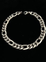 STERLING SILVER 17' LONG MIXED LINK NECKLACE - ITALY