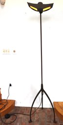 Unique Contemporary Industrial Style Design Floor Lamp By Mondo With Foot Pedal & Dimmer