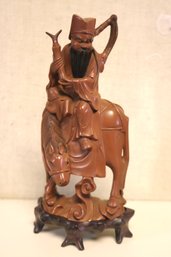 Vintage Asian Figurine With Repair On The Back