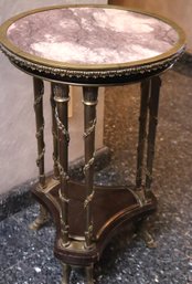 An Antique French Bronze Mounted Gueridon Side Table