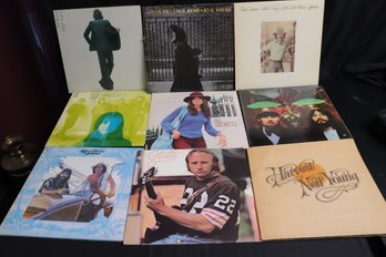 Lot Of 9 Vintage Record Albums With Grace Slick, Neil Young And Carly Simon