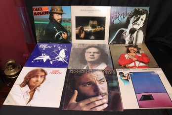 Lot Of 9 Vintage Record Albums With Barry Manilow And Chuck Mangione