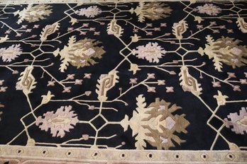 Highly Quality Sculpted Wool Rug With Ornate Pattern Throughout.