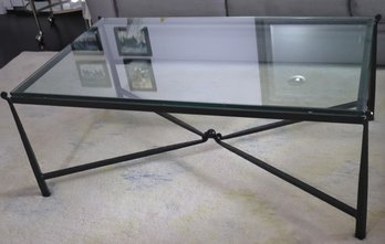 Wrought Iron And Glass Coffee/cocktail Table