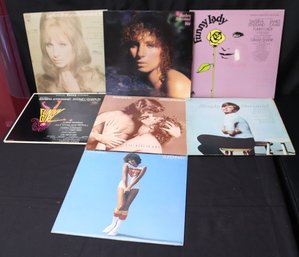 Lot Of 7 Vintage Record Tracks Featuring Barbara Streisand.