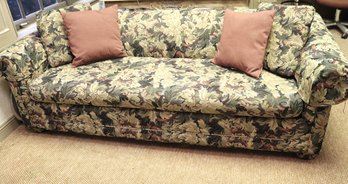 Quality Comfortable Sleeper Sofa By State Pavilion With Floral Pattern