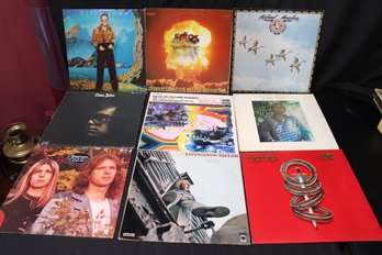 Lot Of 9 Vintage Record Albums With Toto, Michael Murphy And Others