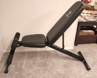 Marcy Adjustable Exercise Bench, Extends To Upright Position
