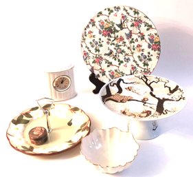 Porcelain Serving Pieces With Lenox, Stanford, Royal Tudor Ware Rainer Toscany Cake Plate & More