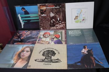 Lot Of 9 Vintage Record Albums With Laura Nyro And Carole King, And Others