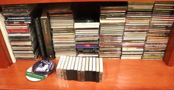 Large Lot Of Music CDs And Audio Tapes Featuring Many Music Genres- Rock To Opera